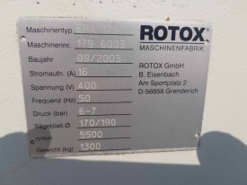 OCZYSZCZARKA CNC DO NAROŻY ROTOX EPA 179 ROK 2003.