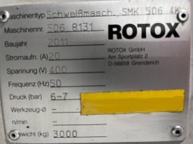 ZGRZEWARKA CZTEROGŁOWICOWA ROTOX SMK 506 4K ROK 2011