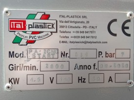OCZYSZCZARKA  ITAL-PLASTICK PA-2 CNC START ROK 2020