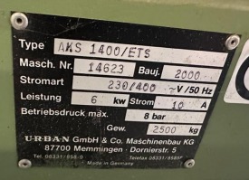 ZGRZEWARKA CZTEROGŁOWICOWA URBAN AKS 1400/ETS ROK 2000