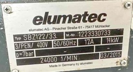 CENTRUM OBRÓBCZE ELUMATEC SBZ 122/33 ROK 2015