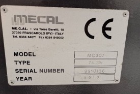 CENTRUM OBRÓBCZE MECAL MC 307 FALCON  ROK 2013