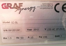 TEMPERÓWKA, FREZARKA DO USZCZELEK GRAF SYNERGY GC-SL ROK 2012