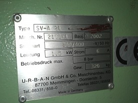 OCZYSZCZARKA I FREZARKA DO SŁUPKA W JEDNYM UBRAN SV A21  ROK 2002