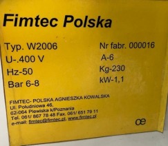 WIERTNICA AUTOMATYCZNA OTWORÓW POD ZAWIASY W RAMIE FIMTEC F-16 JO / W2006 ROK 2006