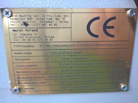 FREZARKA DO ODWODNIEŃ AUTOMAT MURAT FT 386 2010 ROK