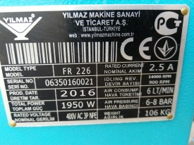 FREZARKO - KOPIARKA (KLAMKOWNICA) YILMAZ FR 226 ROK 2016